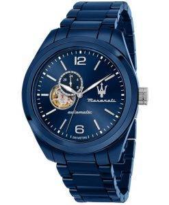 Maserati Traguardo Ceramic Open Heart Blue Dial Automatic Diver's R8823150002 200M Men's Watch