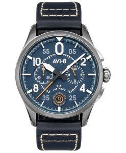 AVI-8 Spitfire Lock Channel Blue Chronograph Quartz AV-4089-04 Men's Watch