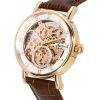 Ingersoll The Herald Leather Strap Rose Gold Skeleton Dial Automatic I00401B Men’s Watch 3