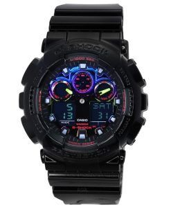Casio G-Shock Quartz Sports GA-100RGB-1A GA100RGB-1 Men's Watch