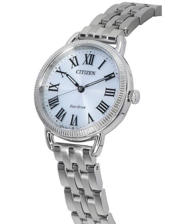 Citizen Classic Eco-Drive Coin Edge Stainless Steel Silver Dial EM1050-56A Women’s Watch 3