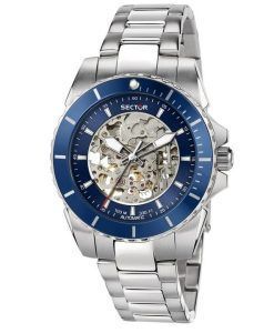 Sector 450 Automatico Stainless Steel Skeleton Blue Dial Automatic R3223276003 100M Mens Watch