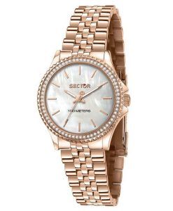 Sector 230 Just Time Rose Gold Stainless Steel Mother of Pearl Dial Quartz R3253161537 100M Womens Watch