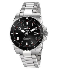 Sector 450 Date And Time Stainless Steel Black Dial Quartz R3253276009 100M Mens Watch