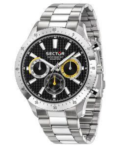 Sector 270 Dual Time Multifunction Stainless Steel Black Dial Quartz R3253578021 Mens Watch