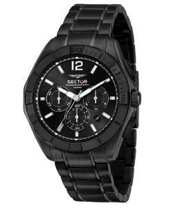 Sector 790 Chronograph Black Dial Stainless Steel Quartz R3273631004 100M Mens Watch