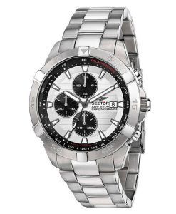 Sector ADV2500 Chronograph Stainless Steel White Dial Quartz R3273643005 100M Mens Watch