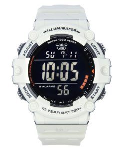 Casio Standard Digital White Resin Strap Quartz AE-1500WH-8B2 100M Men's Watch