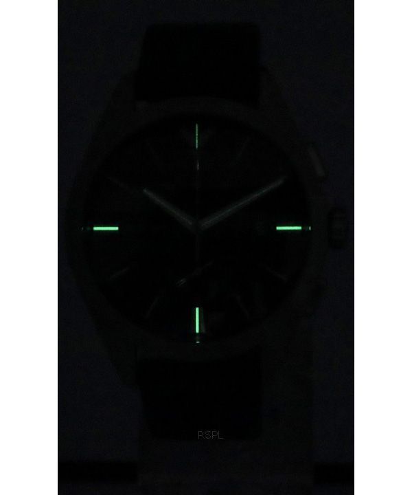 Emporio Armani Claudio Chronograph Black Leather Strap Black Dial Quartz AR11542 Mens Watch 2