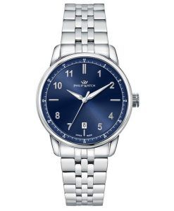 Philip Watch Anniversary Stainless Steel Blue Dial Quartz R8253150010 100M Mens Watch