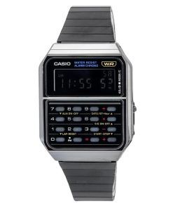 Casio Vintage Digital Calculator Stainless Steel Quartz CA-500WEGG-1B Mens Watch