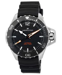 Hamilton Khaki Navy Frogman Black Dial Automatic Diver's H77825330 300M Men's Watch