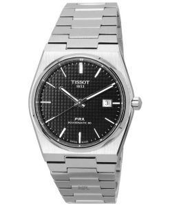 Tissot PRX T-Classic Powermatic 80 Stainless Steel Black Dial T137.407.11.051.00 T1374071105100 100M Men's Watch
