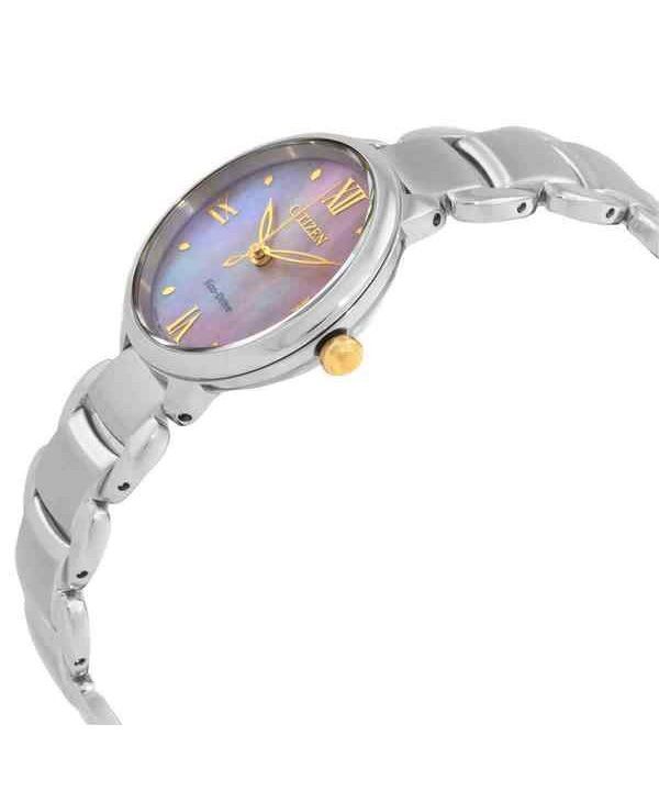 Citizen L Series Eco-Drive Stainless Steel Mother of Pearl Dial EM0927-87Y Womens Watch 2