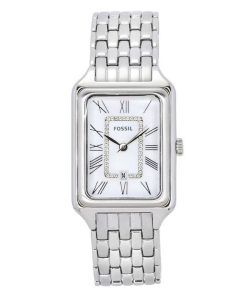 Fossil Raquel Stainless Steel White Mother Of Pearl Dial Quartz ES5306 Women's Watch