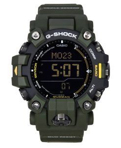 Casio G-Shock Mudman Master Of G-Land Digital Green Resin Strap Solar GW-9500-3 200M Mens Watch
