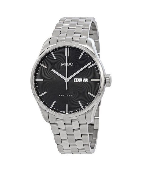 Mido Belluna Sunray Stainless Steel Anthracite Dial Automatic M024.630.11.061.00 Mens Watch