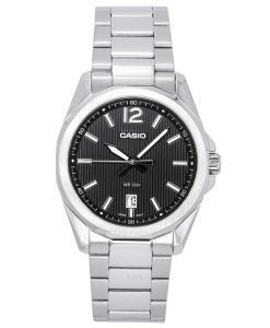 Casio Standard Analog Stainless Steel Black Dial Quartz MTP-E725D-1A Men's Watch