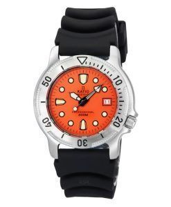 Ratio FreeDiver Professional Sapphire Orange Dial Quartz 22AD202-ORG 200M Men's Watch