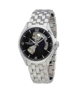 Hamilton Jazzmaster Stainless Steel Open Heart Black Dial Automatic H32705131 Mens Watch