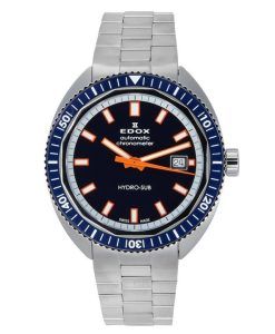 Edox Hydro-Sub Automatic Chronometer Limited Edition Blue Dial Diver's 80128 3BUM BUIO 300M Men's Watch