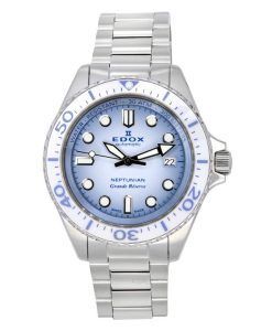 Edox Neptunian Grande Reserve Date Blue Dial Automatic Diver's 80801 3BBUM BUCDN 300M Men's Watch