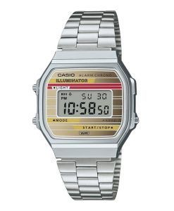 Casio Vintage Heritage Colors Stainless Steel Multicolor Dial Quartz A168WEHA-9A Unisex Watch