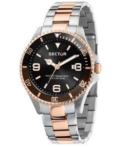 Sector 230 Black Dial Two Tone Stainless Steel Quartz R3253161019 100M Mens Watch