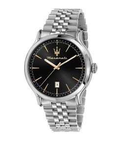 Maserati Epoca Stainless Steel Black Dial Quartz R8853118523 Couple Watch