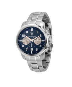 Maserati Successo Limited Edition Chronograph Stainless Steel Blue Dial Quartz R8873621029 Men's Watch