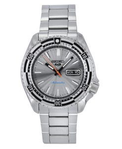Seiko 5 Sports SKX Style Special Edition Stainless Steel Silver Dial Automatic SRPK09K1 100M Mens Watch