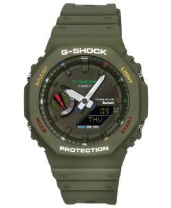 Casio G-Shock Analog Digital Smartphone Link Bluetooth Green Dial Solar GA-B2100FC-3A 200M Men's Watch