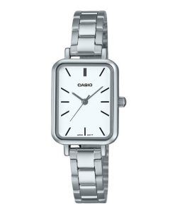 Casio Standard Analog Stainless Steel White Dial Quartz LTP-V009D-7E Women's Watch