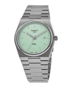 Tissot T-Classic PRX Stainless Steel Light Green Dial Quartz T137.410.11.091.01 100M Unisex Watch